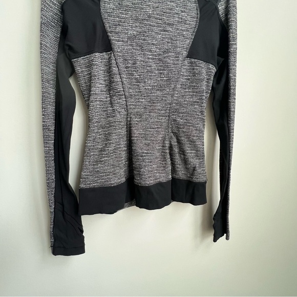 Lululemon Women’s Bhakti Yoga Jacket Size 4 Zip up Pockets Coco Pique  / Black - Picture 15 of 16